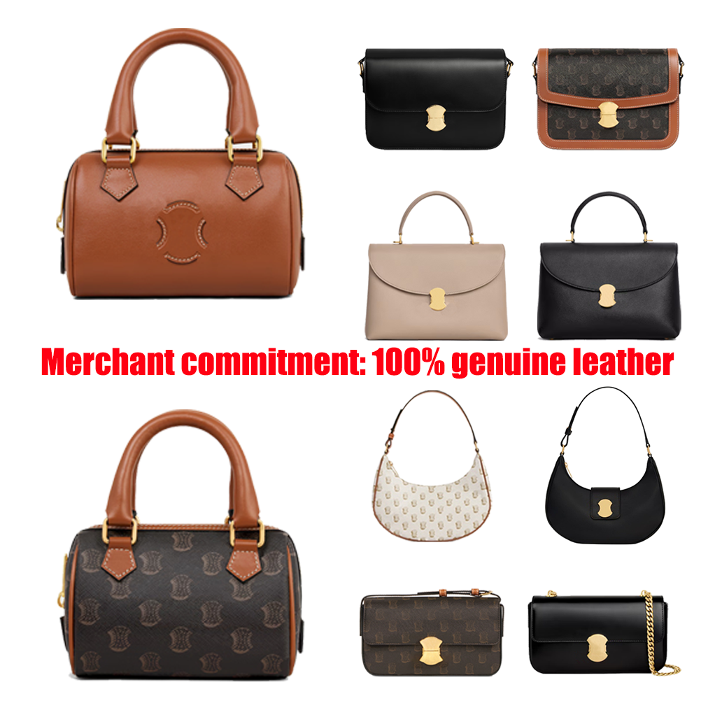 Luxury handbags genuine leather Mini Boston Bag 10A Designer bags tote Womens mens teen triomphees Shoulder Bag fashion Clutch crossbody bag Top qua