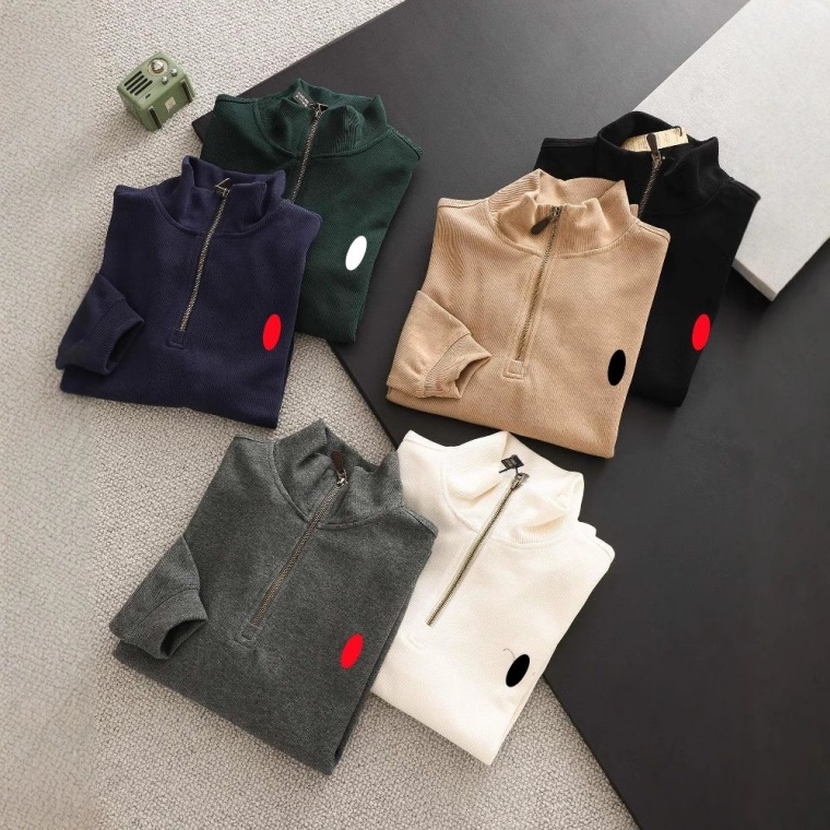 Designer Polo Quarter Zip Mens Top Quailty 1/4 Zip Pullover Mens Sweater Outfit Knit Sweaters Sweatshirt Business Work Clothes Luxury Horser Jumper