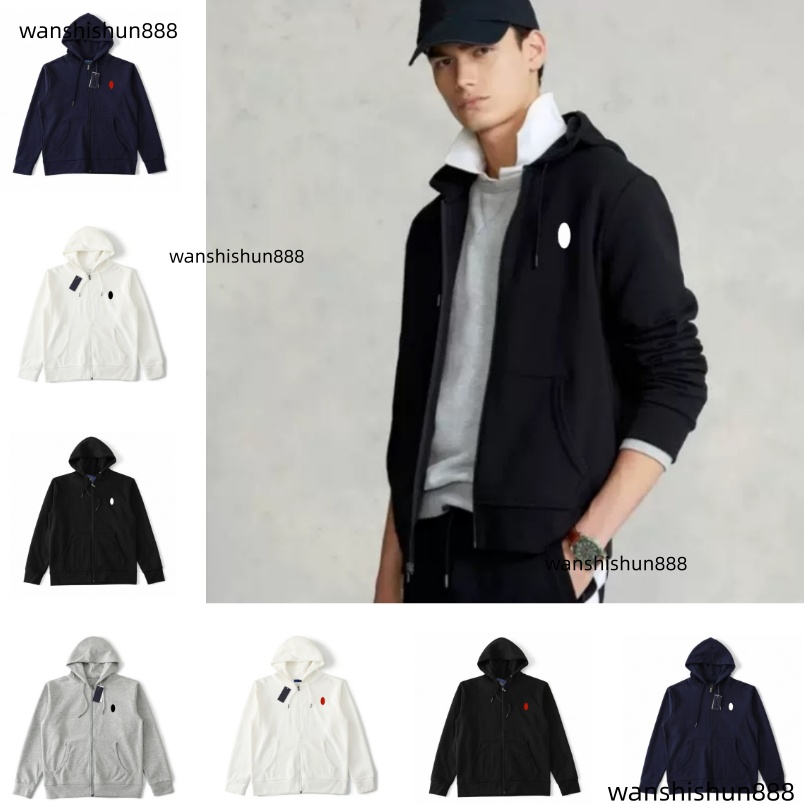 Polo Hoodie small horse tracksuit designer polo Sets tracksuit men Men jackets sportswear sweat gym suits Set Pullover Cotton Long Sleeve Casual Zip