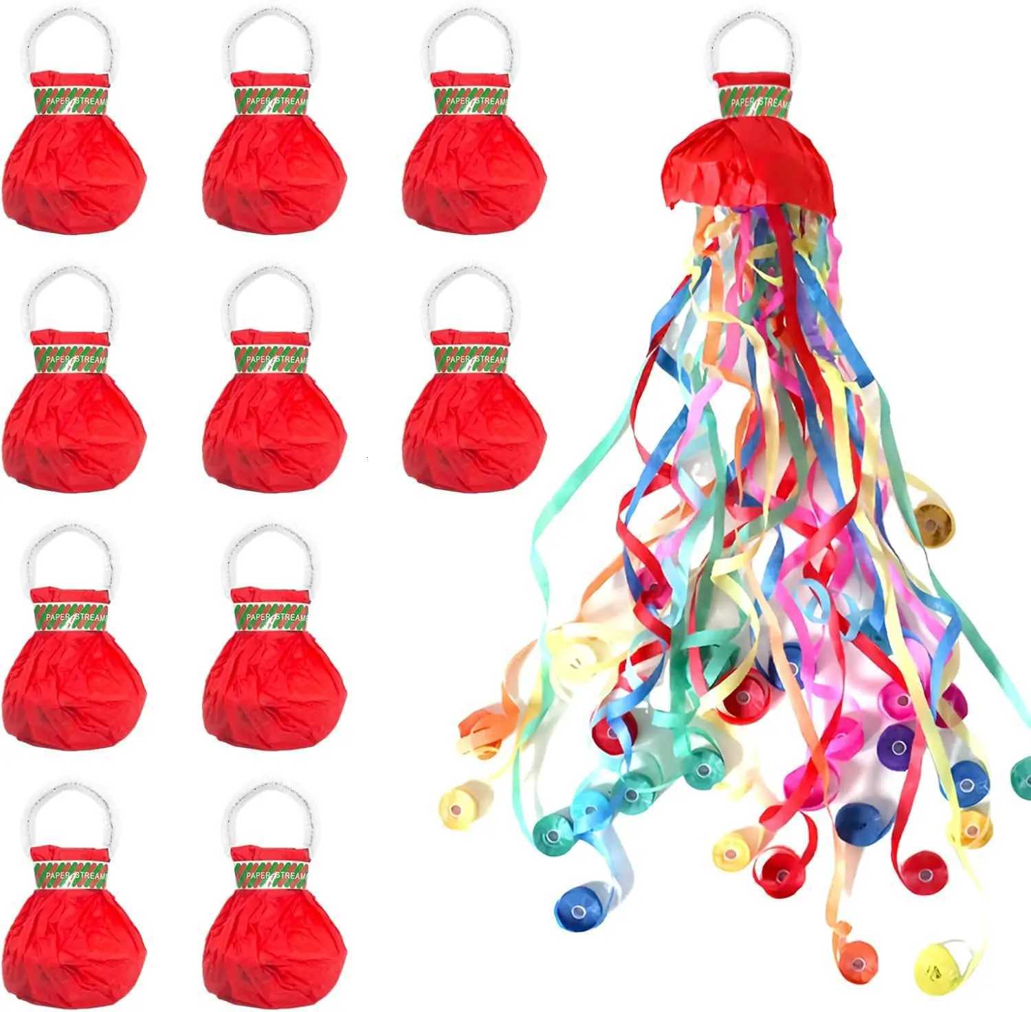 10pcs Hand Throw Streamers No Mess Confetti Magic Paper Cracker for Celebration Birthday Engagement Wedding Graduation Party H251211-image-1088068370