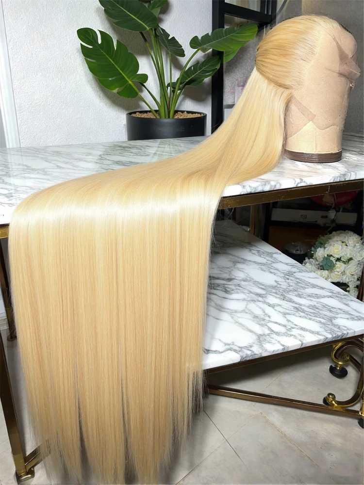 613 Hd Lace Frontal Wig 13X6 Blonde Straight Human Hair Wigs 100 Body Wave Lace Front Wig 250 Density Brazilian Hair 30 40 Inch M251211-image-1088063680