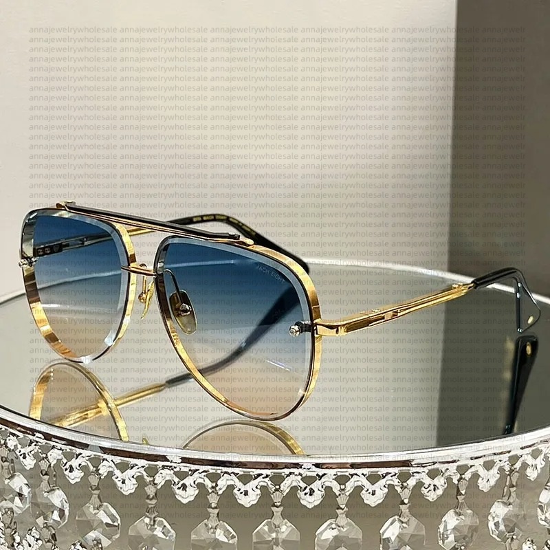 luxury SEVEN Men Women Designer Sunglasses Metal Gold Plated Frame Business Sports Style Sunglasses cool famous fashion sun glasses Original Box