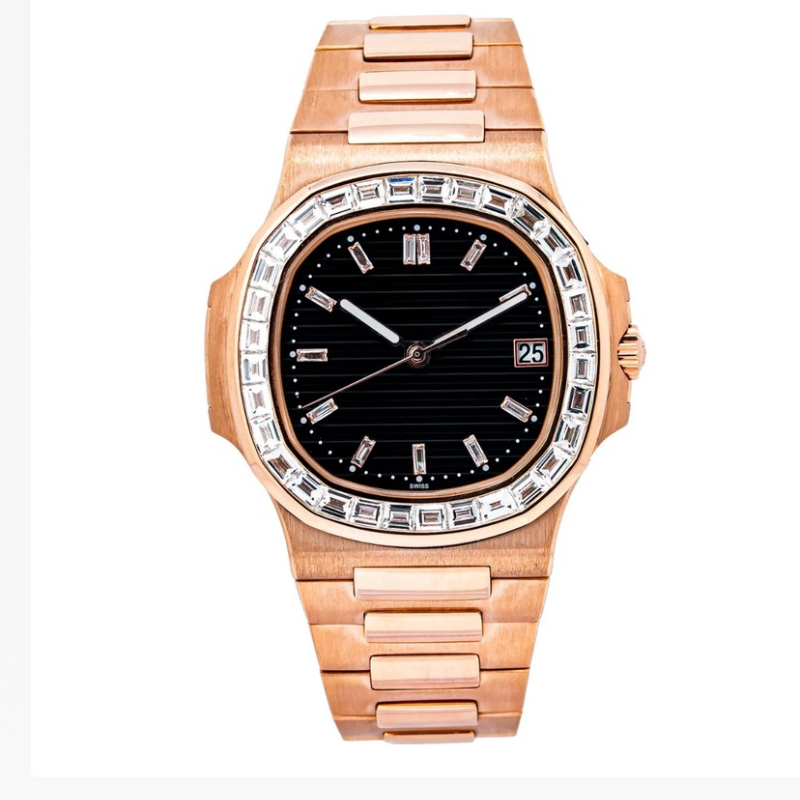 Fashion high quality watch diamonds Square diamond watch Men's watch Luxury designer watch Mechanical automatic movement watch Stainless steel