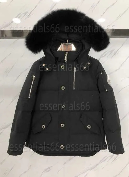 Fur Collar Moose Parka Winter Waterproof White Duck Duster Knuckle Jacket Cloak Fashion Men And Women Couples Casual Version To Keep Warm 40 07 fa