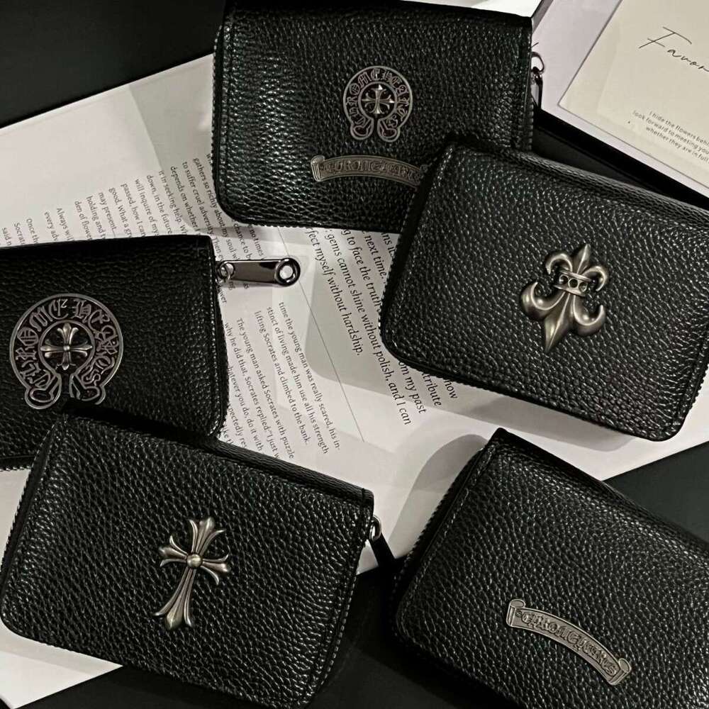 CH purse Chrome purse CHearts purse 2025 New Trendy Crochet Zipper ID Bag Luxury Cross European American Style Men and Women Wallet Card Holder Coin
