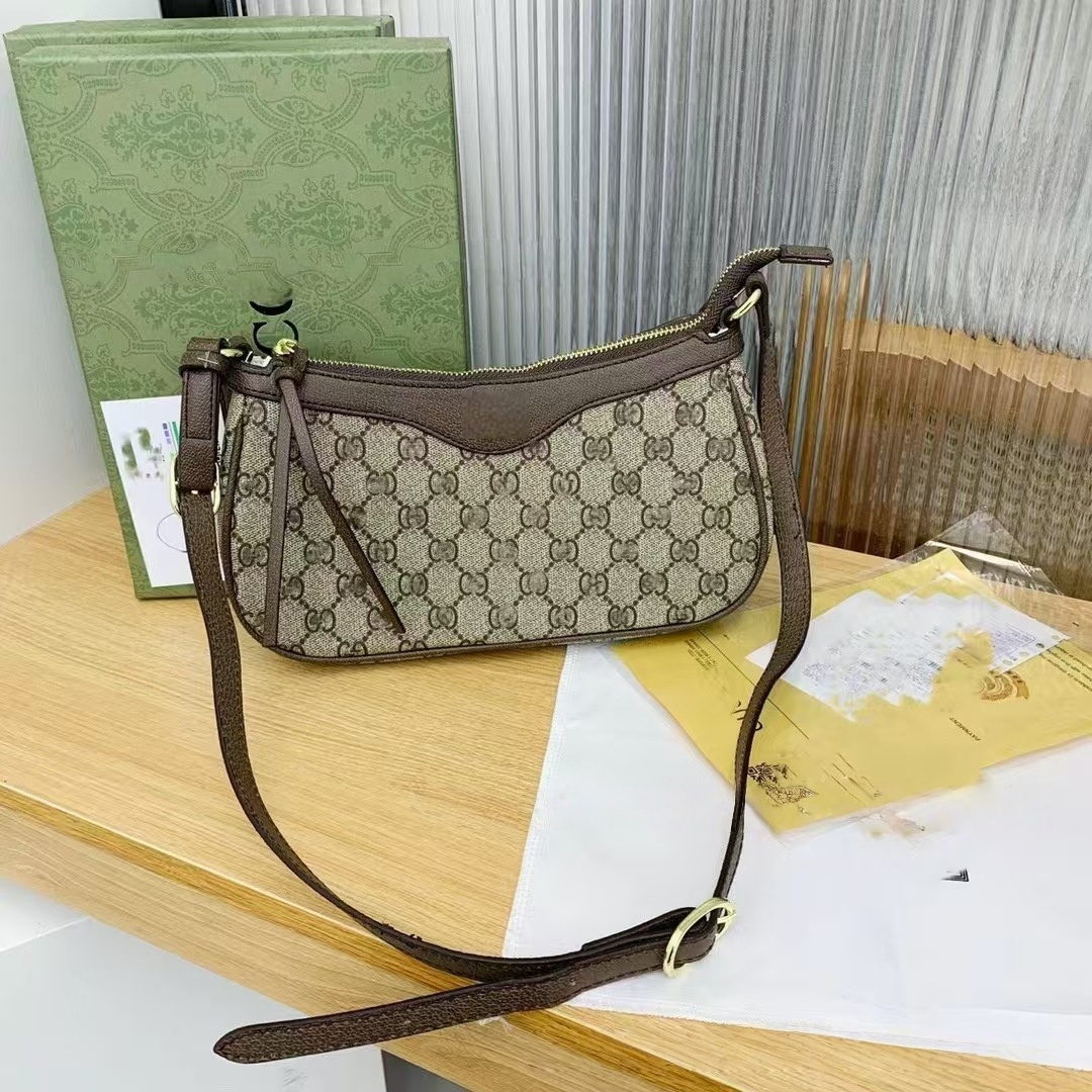 High Quality Designer Bag Shoulder bag Luxury Underarm Bag Cross body bag Woman Wallet Brown Fashion Handbag Classic Bag Printed Retro Sweet Outdoor
