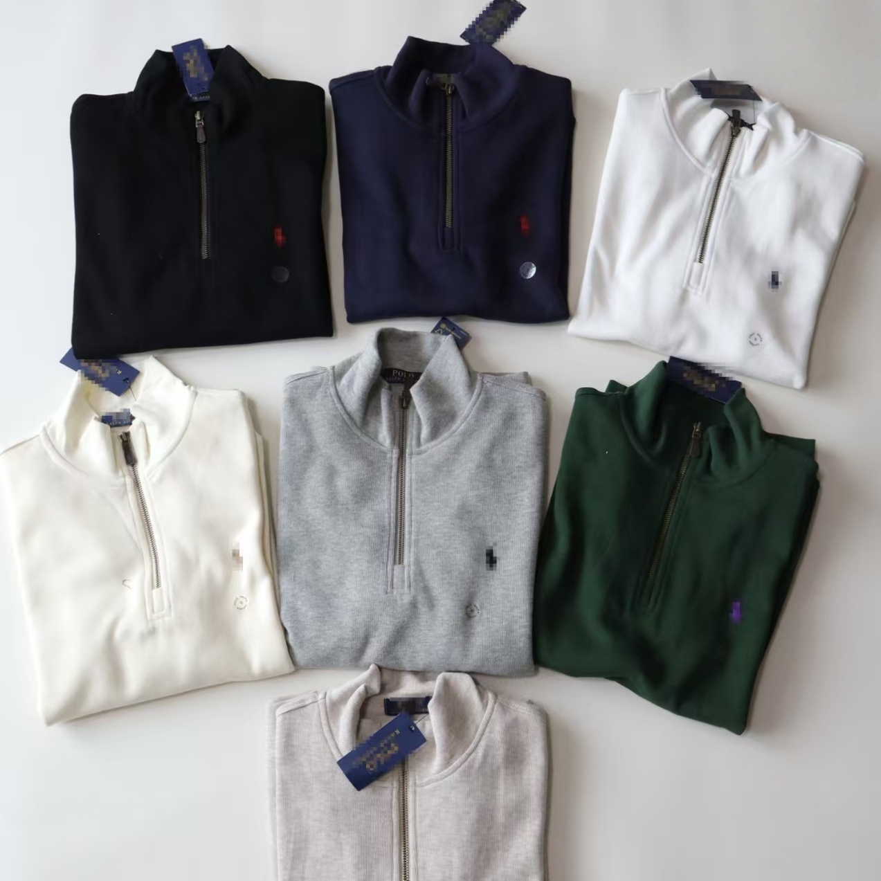 Designer Polo Quarter Zip Mens Top Quailty 1/4 Zip Pullover Mens Sweater Outfit Knit Sweaters Sweatshirt Business Work Clothes Luxury Horser Jumper