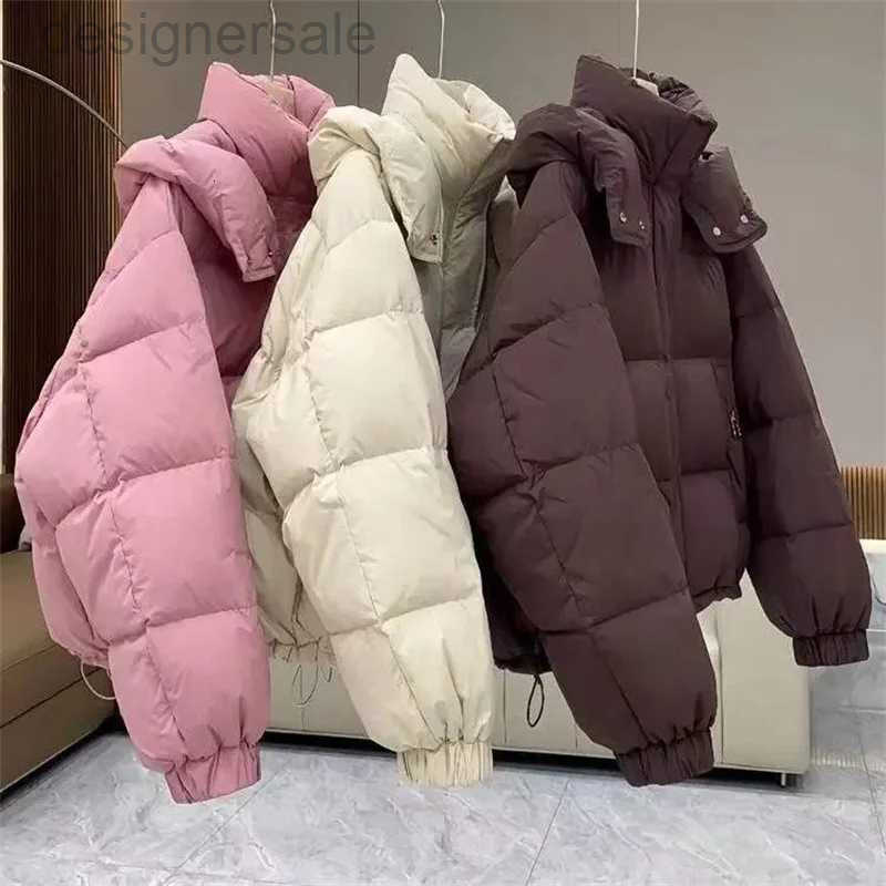 Cotton-Padded Coat Ladies New Autumn Winter 2025 Korean Down Jacket Womens Parkas Short Bread Outerwear Hooded Cotton Jackets H251103