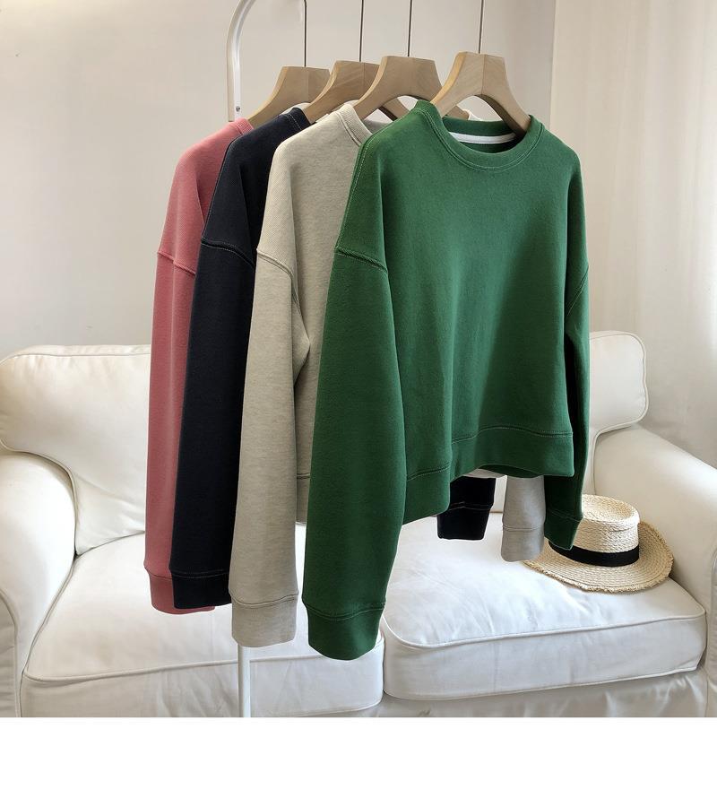 Designers Long Sleeve Cropped T-Shirts Drop Shoulder Round Neck Crop Tops Casual Solid Color Basic Tees Crewneck Shirts for Women
