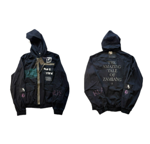 Men's Jackets Undercover 06ss Heavy-duty functional fabric hooded work jacket with zipper