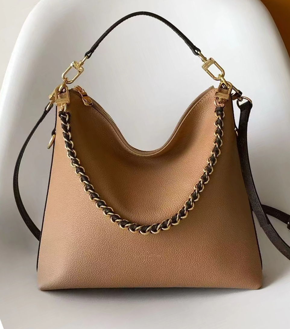 12A All-New Mirror Quality Designer Multipass Bags Large Capacity Tote Bags for Women Canvas Cowhide Leather Handbags Luxury Shoulder Bag Brown Purs