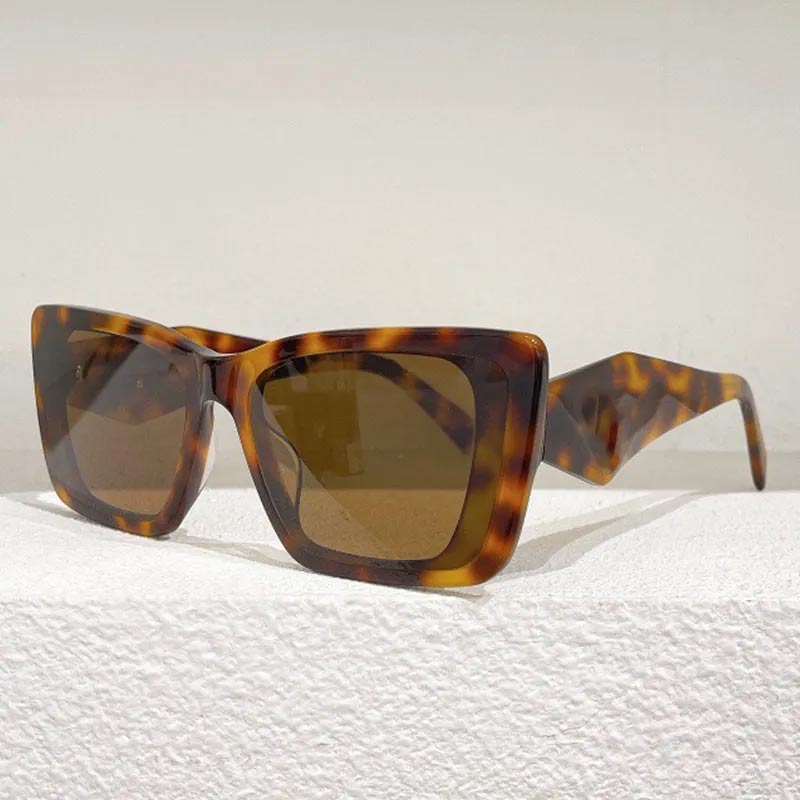 2022 New Mens or Womens Sunglasses SPR 08YS Cat Eye Square Fashion Luxury Brand Transparent Sunglasses Triangle Graphic Temple UV400 With Box