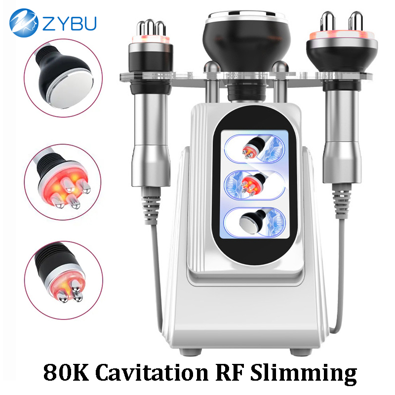 Portable Compact 3-in-1 80KHz Ultrasound Cavitation & RF Skin Lifting Fat Reduction Body Shaping Sculpting Slimming Machine