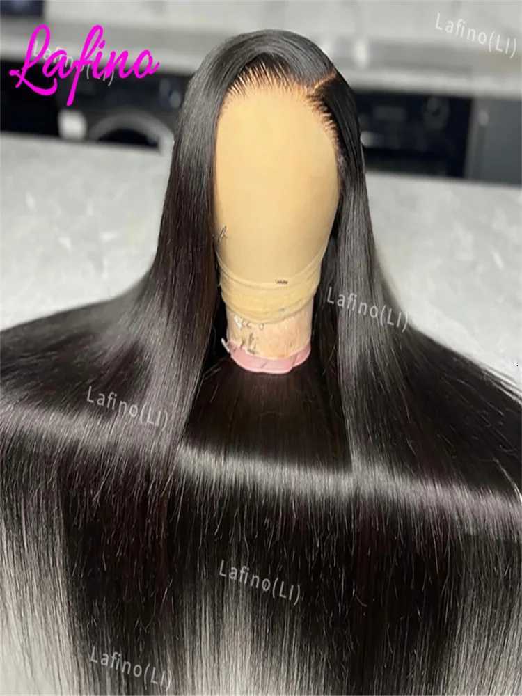 30 40 Inch 13x6 HD Transparent Bone Straight Lace Front Wigs 200 Density 13x4 Lace Brazilian Human Hair Wigs For Black Women M251211-image-1088062969