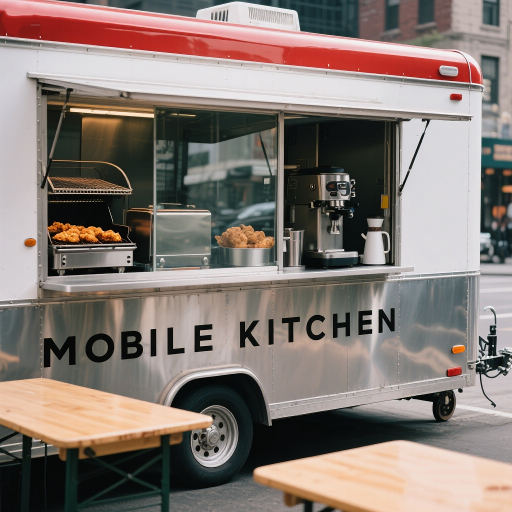 Container Food Trailer Portable Mobile Snack Cart Small Food Trailer Stainless Steel Coffee Shop Kiosk Factory Price-image-1088049672