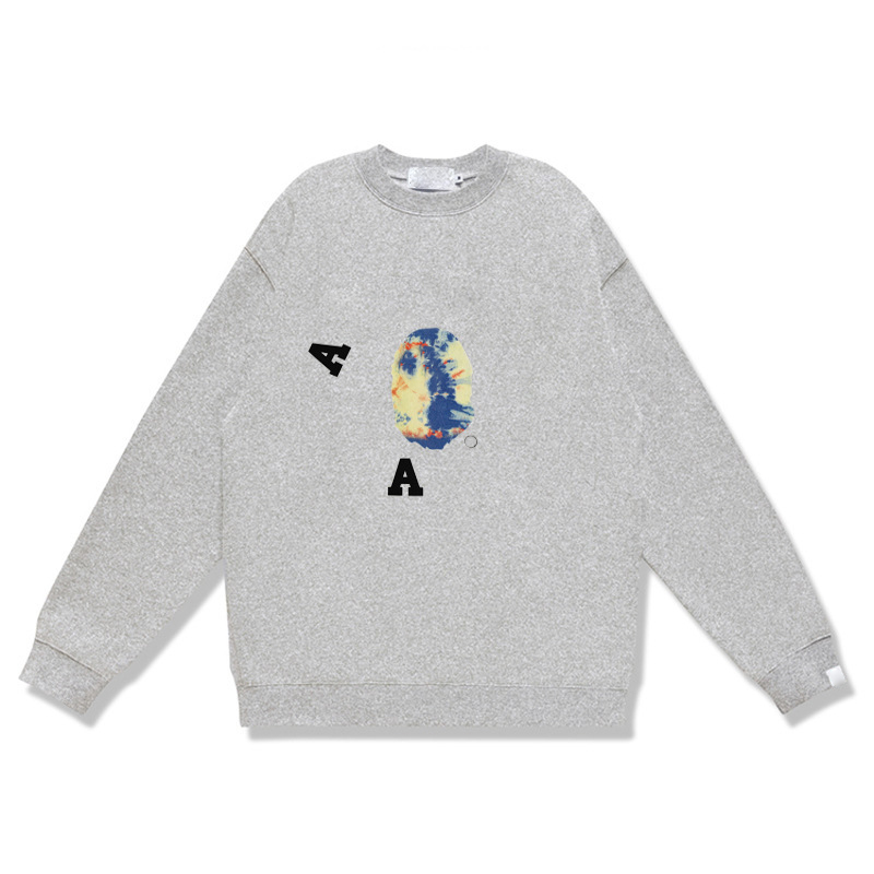 Bap Men's Sweater Camouflage Shark Letter Print Soft Breathable Cotton Loose Bapese Long Sleeve Pullover Street Travel Casual Designer All Matc