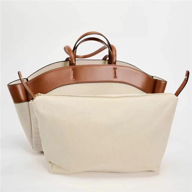 Douxlihm Free Shipping New Designer Bag Women's Large Capacity Canvas Bag, 2025 Fashion Patch Commuting Handbag Single Shoulder Shopping Handba