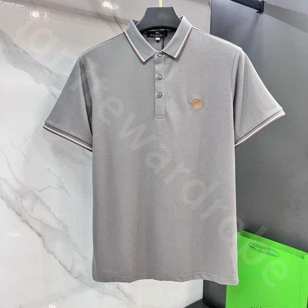 Quiet Luxury Designer Summer Short-sleeved Mens Polo Shirt Embroidered Eagle Head Lapel Tops SR1289