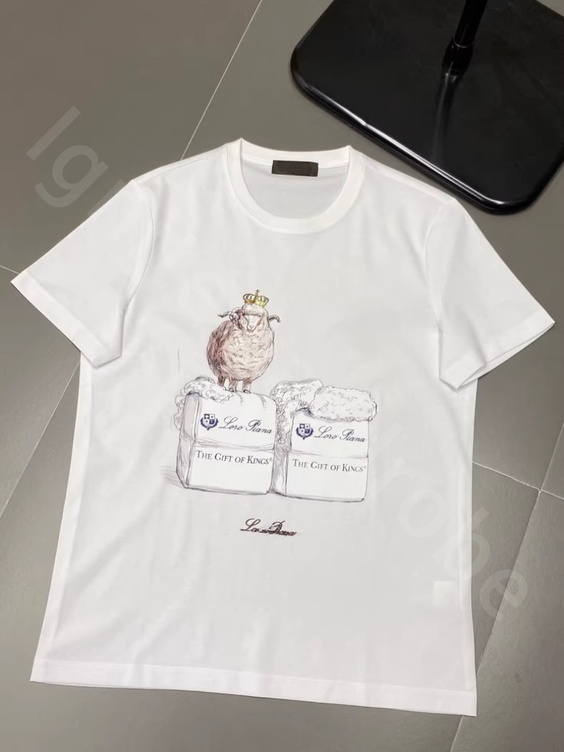 Quiet Luxury Designer Mens T Shirts Print Letters Solid Color Round Neck Bottoming Short Sleeves Shirts L1289