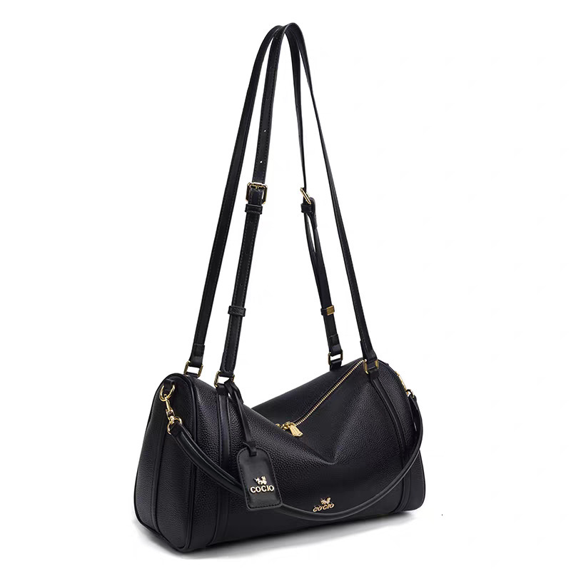 Douxlihm Free Shipping New Designer Bag 2025 High-quality Texture Single Shoulder Crossbody Bag Women's Bag Pure Black Large Capacity Single Sh