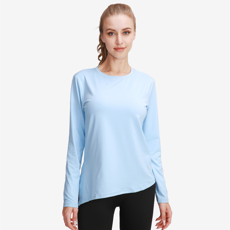 Yoga Tops for Women Long Sleeve Yoga Wear Loose Fit Quick-Dry Running Sports Fitness Wear Stretchy Thin Style free shipping