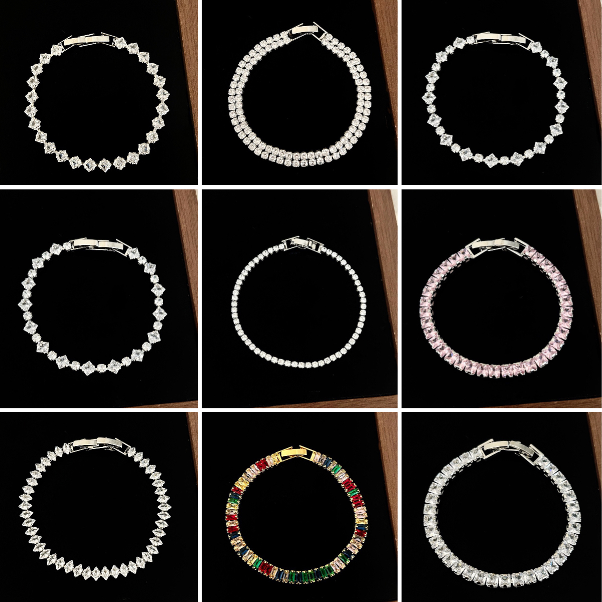 designer bracelet jewelry woman tennis bracelet Classic full of zircon 18K Gold Plated bracelets for women sparkling simple zircon bracelets luxury