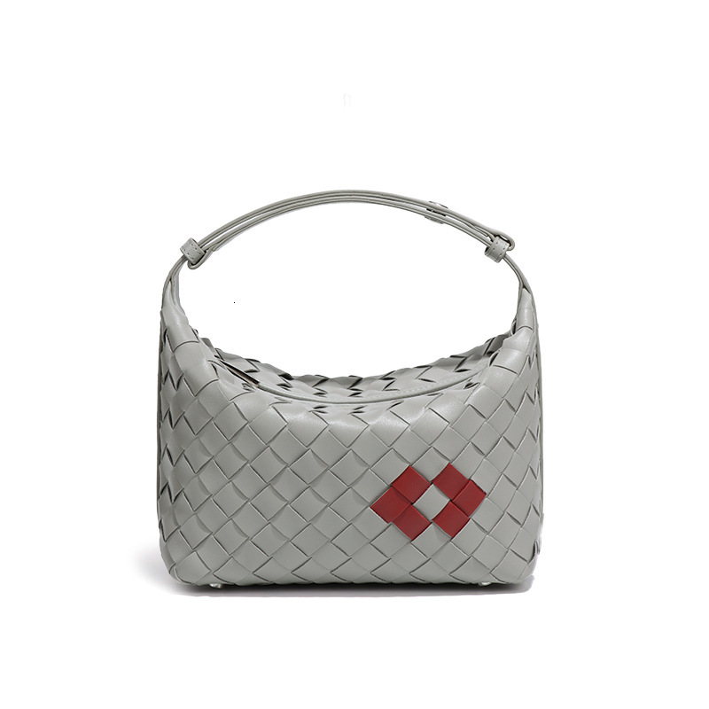 Douxlihm Free Shipping New Designer Bag Trendy Simple Handheld Lunch Box Bag New Red Lip Summer Shoulder Bag Handwoven Bag Underarm Women's Bag