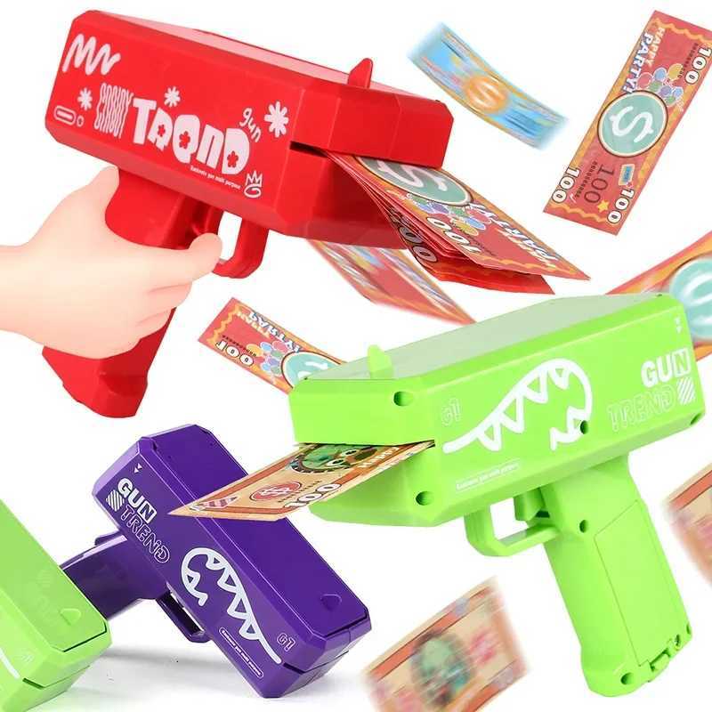Cute Mini Prop Money Gun Paper Playing Spary Cash Shooter Gun Wedding Birthday Bachelor Party Celebration Supplies Kids Toys H251211-image-1088068711