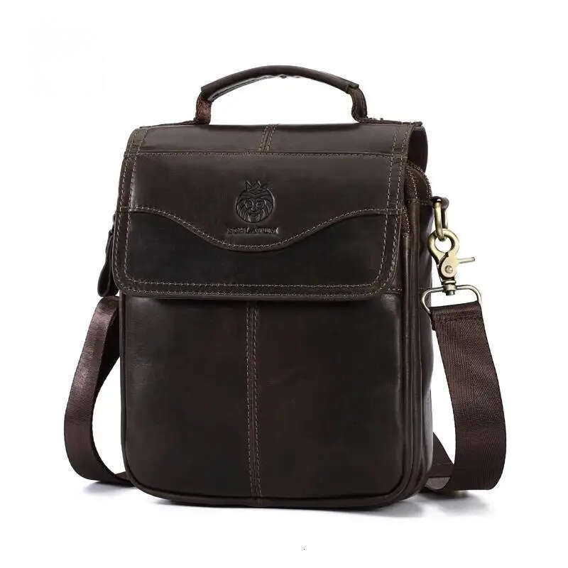 Designer Luxury Shoulder Husband Fashion Genuine Leather Men S Flip Handbags Sling Bags Messenger Bag High Quality Luxury Bag