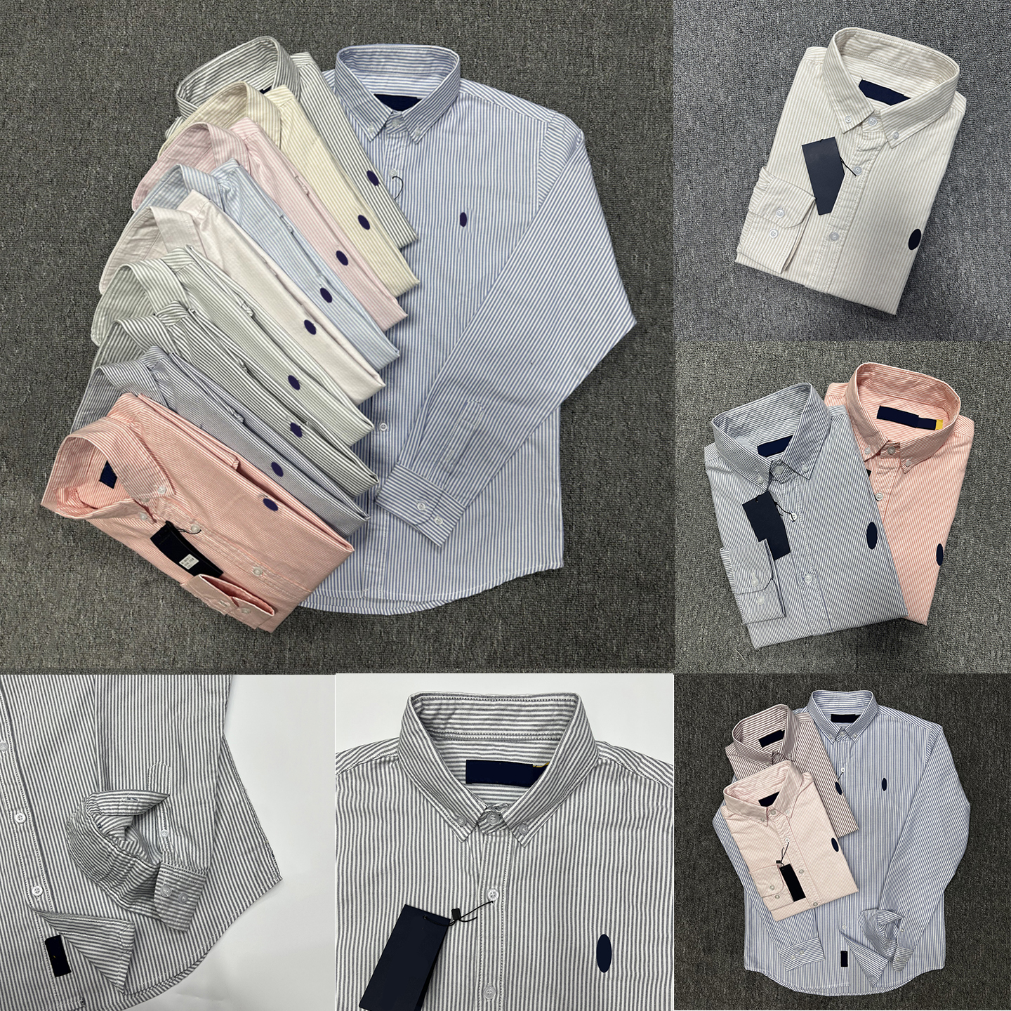 Designer Men's Shirts Classic Stripe Lapel T-shirt Animal Embroidery Spring Autumn Long-sleeved Mens Womens Elegant Business Style Oufit
