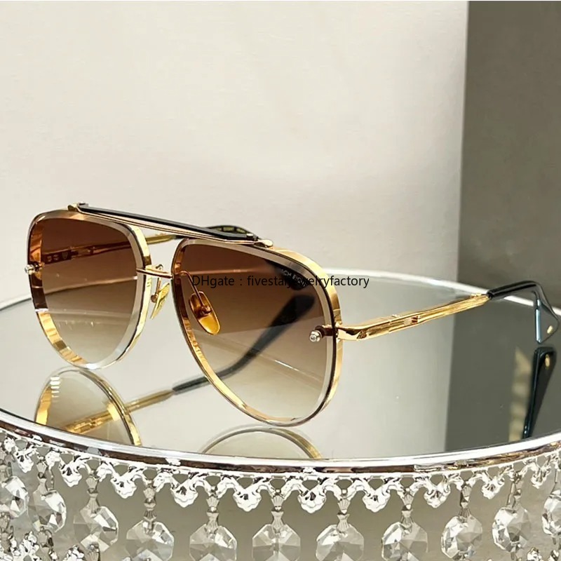 luxury SEVEN Men Women Designer Sunglasses Metal Gold Plated Frame Business Sports Style Sunglasses casual cool famous popular sun glasses Original
