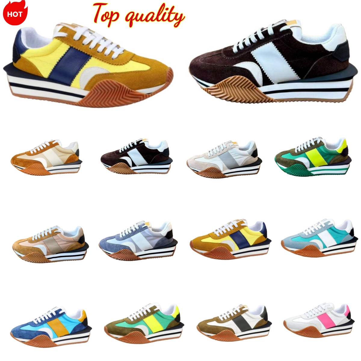 Luxury designer men's leather casual shoes for spring and autumn, new sports height increasing slide jogging shoes, high-quality dad shoes for