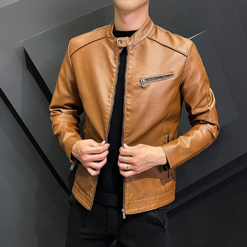 Winter Mens Leather Jacket Coat Male Retro Streetwear Thicken Bomber Men Fleece Biker 251204