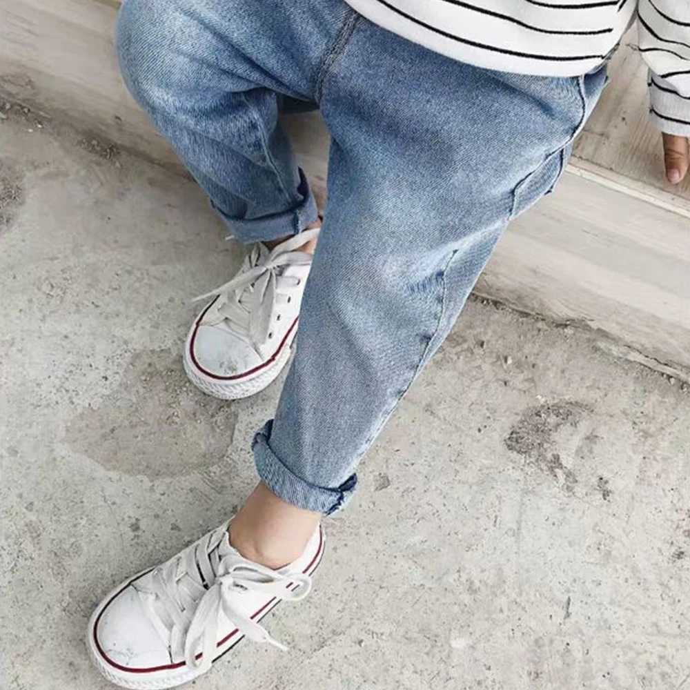 Nouveaux garçons pantalons longs jean coupe ample trous décontractés pour petits et garçons Cool pantalons décontractés 0-6 ans vêtements pour en