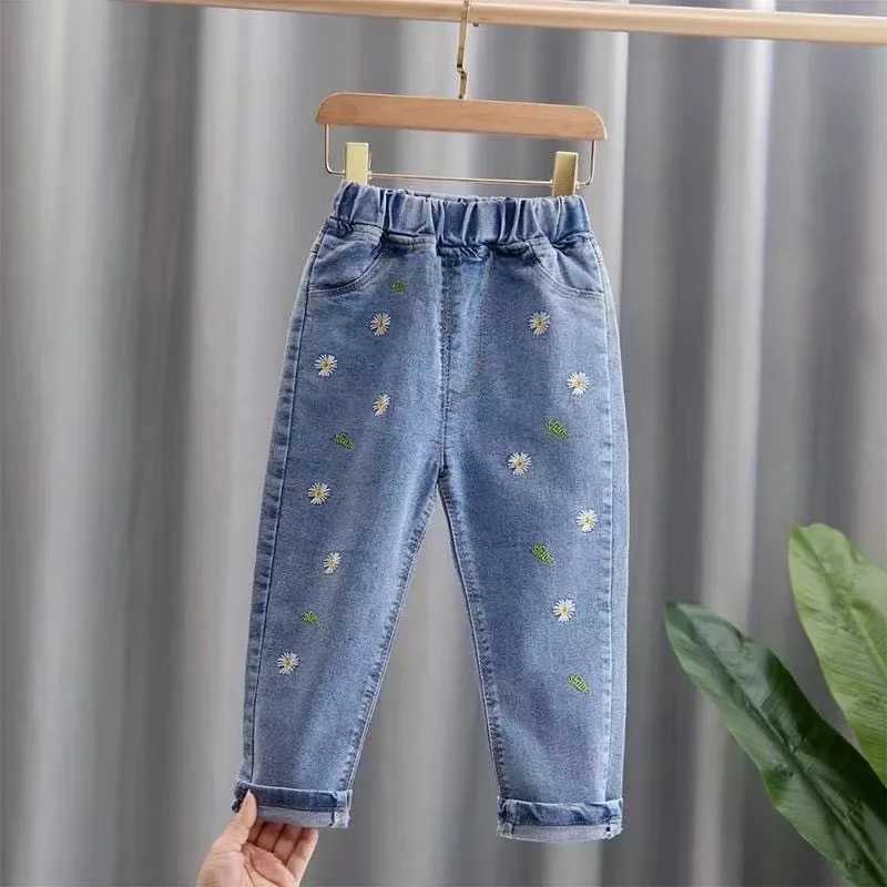 Kids Baby Girls Casual Clothes Jeans Trousers Toddler Infant Denim Clothing Pants Children Bottoms 1 2 3 4 5 6 7 YearsT251212-image-1088147821