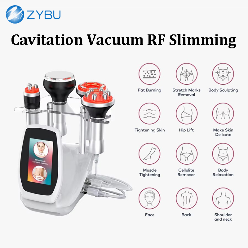 80K Ultrasonic Cavitation Body Contouring Slimming System with RF Technology Skin Rejuvenation Body Shaping Sculpting Weight Fat Loss Vacuum Liposuc