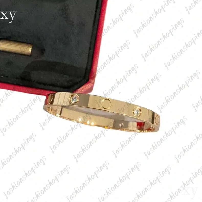Designer Bracelet Luxury Bracelets Jewelry Charm Bangle Sier Gold Rose Stainless Steel Jewellery Diamond Braclet Love Braceletes Free Shipping Baf