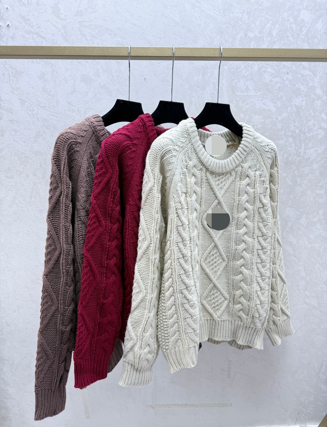 1200 XL 2026 Spring Summer Brand SAme Style Sweater Long Sleeve Apricot Red Crew Neck Womens Clothes High Quality Womens sf