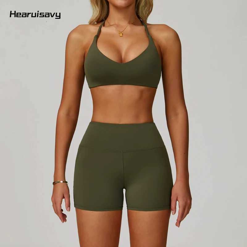 Hearuisavy Womens Running Comfort 2Pcs Sports Pants Set High Waist Push Up Workour Sportswear Casual Cycling Jogging Yoga BrasT251212-image-1088147369