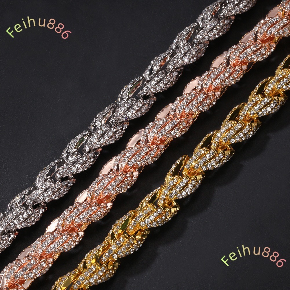 Ice Necklace Men Cuban Chain Iced Out Jewelry Custom Necklace vvs1 moissanite