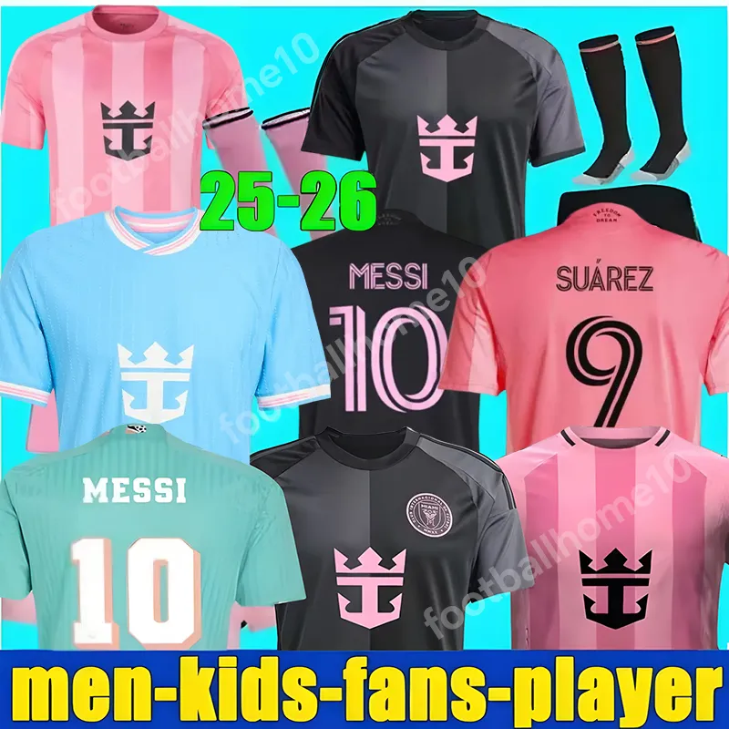 25 26 Inters MESSIS Soccer Jerseys Miamis SUAREZ Football Shirt 2024 2025 2026 HIGUAIN TRAPP PELLEGRINI Martinez FC CARRANZA PIREZ MORGAN men kids K
