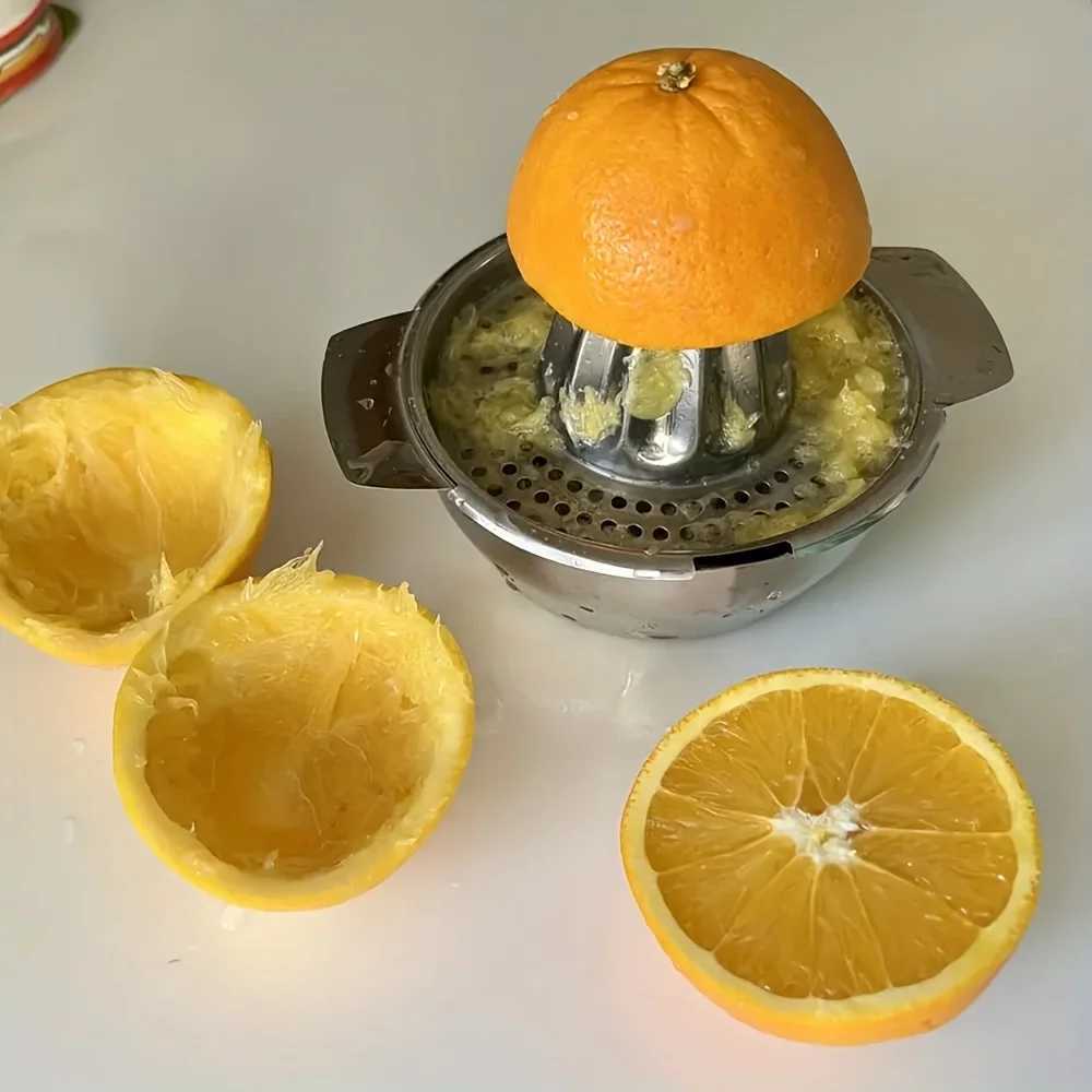 Stainless Steel Manual Citrus Juicer - Heavy-Duty Lemon/Orange Press Home/Commercial Use Rust-Proof Easy Clean H251212-image-1088185847