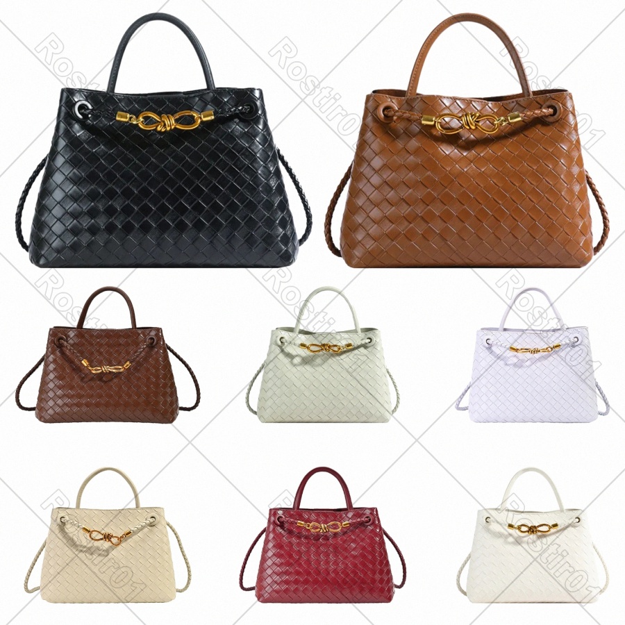 shipping Free Designer Luxury Bag 2025 New Womens Bag Niche Highend Metal Rope Buckle Woven Shoulder Bag Fashion Versatile Retro Commuter Trendy H7k