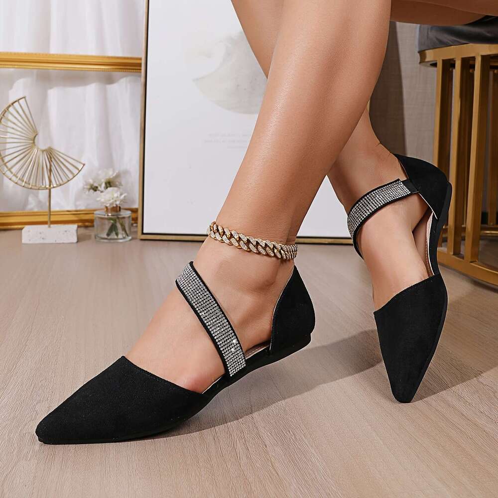 ballerine firmate scarpe basse da donna Scarpe da ballo Ballerine in raso con tacco claquette Bowknot Bocca superficiale Romy Scarpa singola sandali