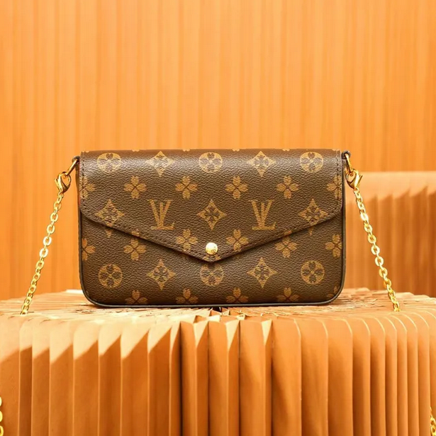 Bags 3/p Set Top Luxury Designer Wallet Shoulder Women Classic Flower Pochette Felicie Bag Leather Clutch Tote Female Messenger bag 94