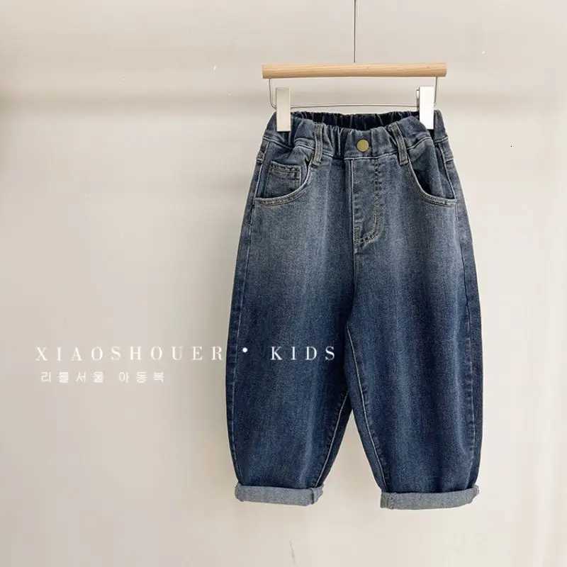 Boys spring and autumn jeans new style of foreign fashion children casual fashion gradient denim pants for 2 3 4 5 6 7 8 yearsT251212