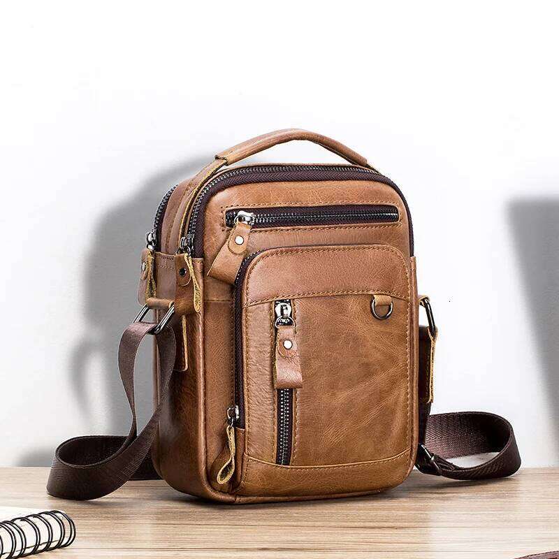 Brand Genuine Leather Men S Shoulder Messenger Bag For Men Crossbody Bags New Small Man Designer Handbag Bolso Male High Quality Luxury Bag