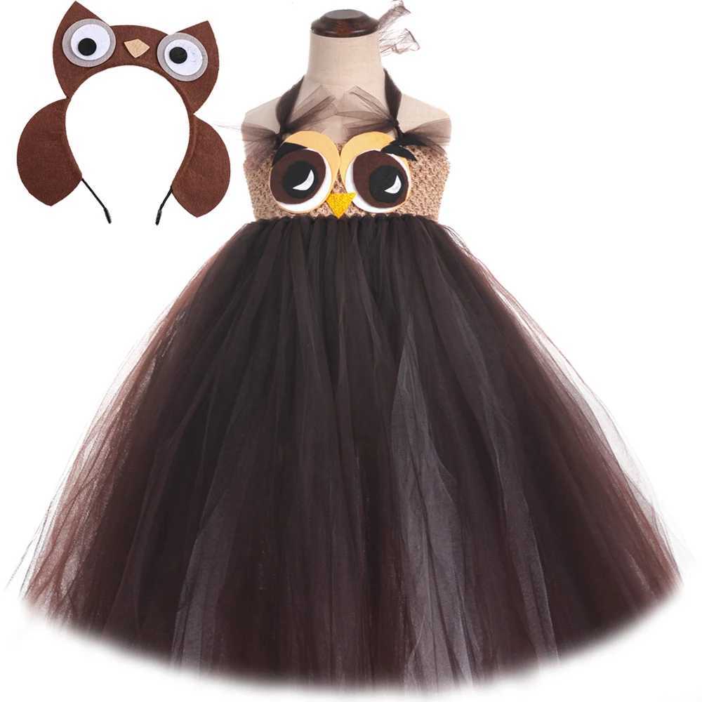 Cute Owl Tutu Dress for Baby Girls Birthday Halloween Costumes Kids Christmas Fancy Outfit Cartoon Animal Child New Year Clothes X251212
