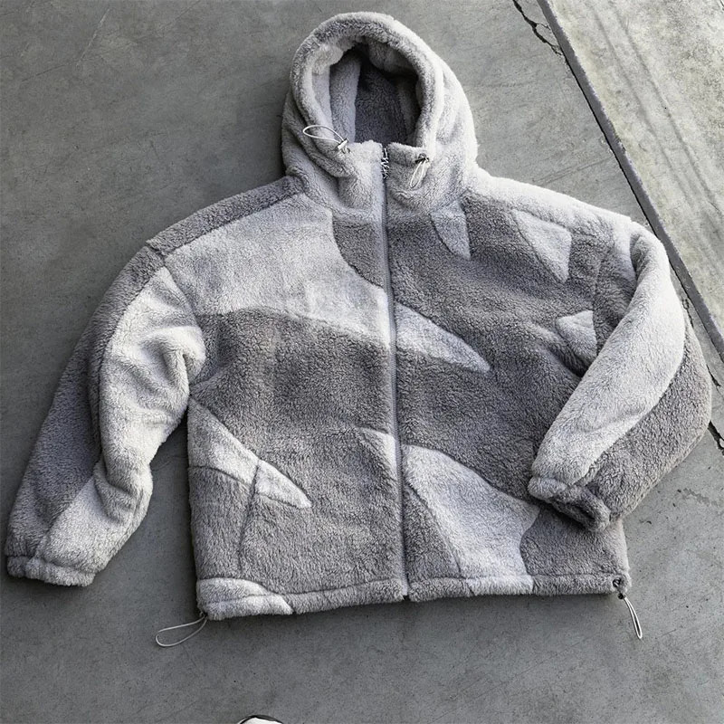 High street Y2K Fashion Mens and Womens Hip Hop Patch Retro Zipper Hoodie Spring Autumn Cashmere Loose Casual Jacket 251210