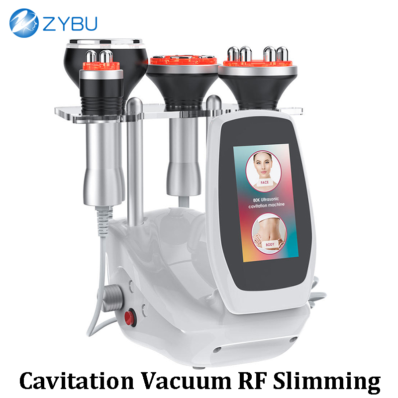 Advanced 4-in-1 Skin Care Slimming System: Full-Body Fat Reduction + Face Firming Lift 80K Cavitation Vacuum RF Body Tightening Fat Loss Weight Remo